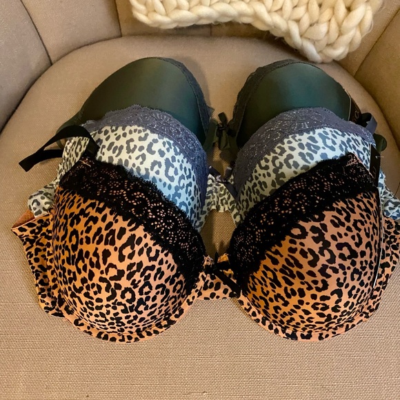Leopard Print Women's Bra set of 3 - Picture 1 of 7